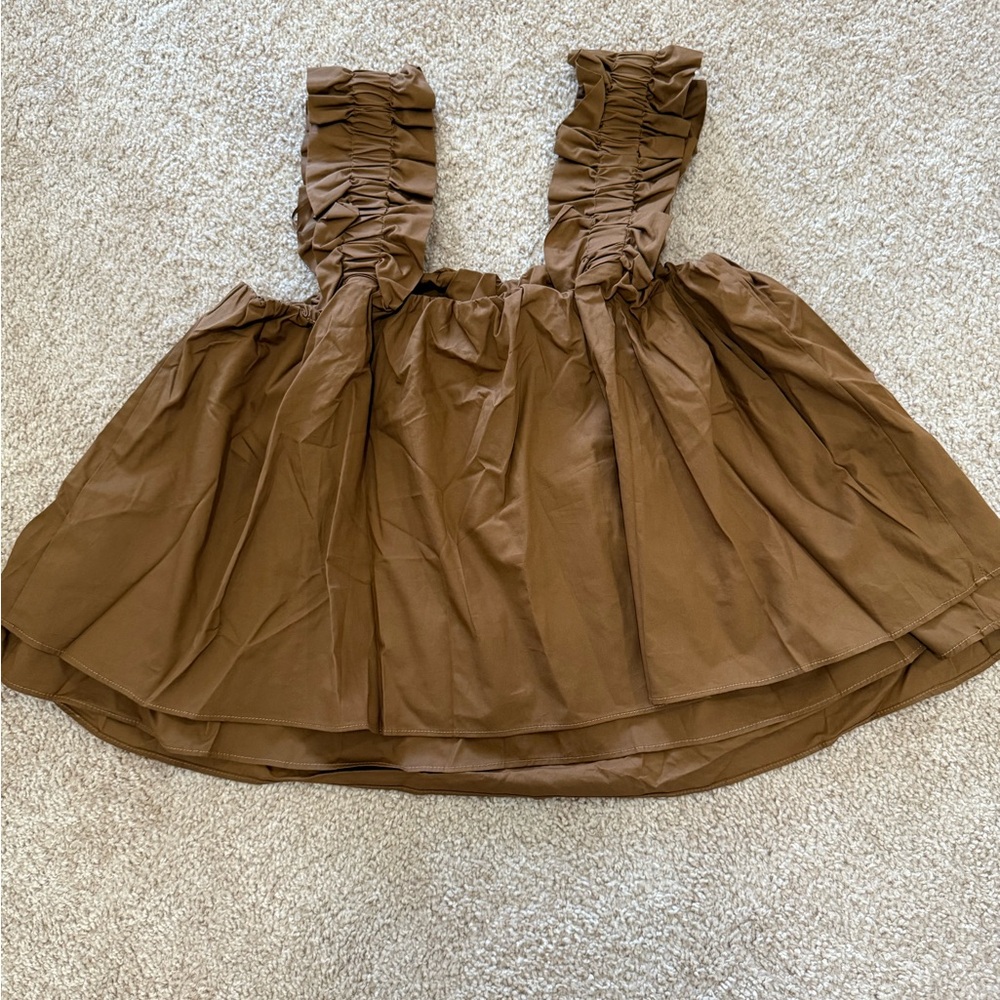 NWT English Factory Ruffled Strap 2 Tiered Top